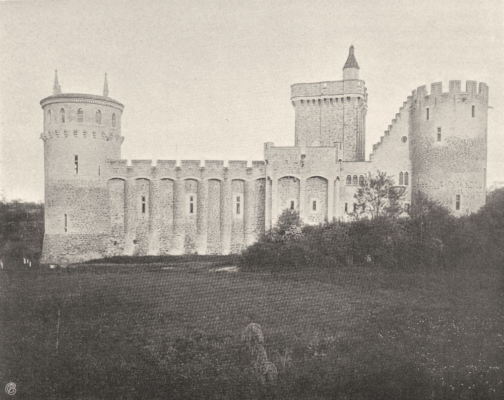 INDRE. Château Guillaume du Poitou 1905 old antique vintage print picture